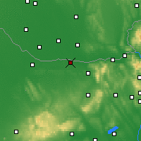 Nearby Forecast Locations - Komárom - Kaart