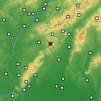 Nearby Forecast Locations - Brezová pod Bradlom - Kaart