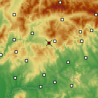 Nearby Forecast Locations - Detva - Kaart
