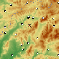 Nearby Forecast Locations - Rajec - Kaart