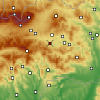 Nearby Forecast Locations - Spišská Nová Ves - Kaart