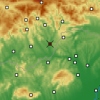 Nearby Forecast Locations - Tornaľa - Kaart