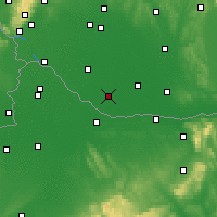 Nearby Forecast Locations - Veľký Meder - Kaart