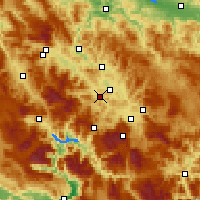 Nearby Forecast Locations - Kiseljak - Kaart