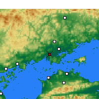 Nearby Forecast Locations - Kurashiki - Kaart