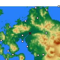Nearby Forecast Locations - Kurume - Kaart