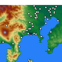 Nearby Forecast Locations - Chigasaki - Kaart