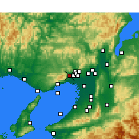 Nearby Forecast Locations - Takarazuka - Kaart