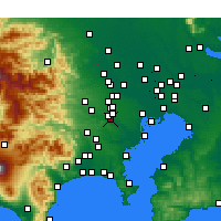 Nearby Forecast Locations - Chofu - Kaart