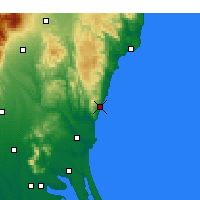 Nearby Forecast Locations - Hitachi - Kaart