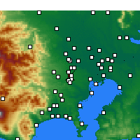 Nearby Forecast Locations - Nishitokyo - Kaart