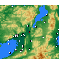 Nearby Forecast Locations - Uji - Kaart