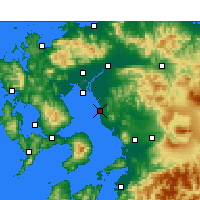 Nearby Forecast Locations - Omuta - Kaart