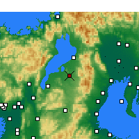 Nearby Forecast Locations - Higashiōmi - Kaart