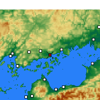Nearby Forecast Locations - Mihara - Kaart