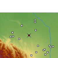 Nearby Forecast Locations - Portachuelo - Kaart