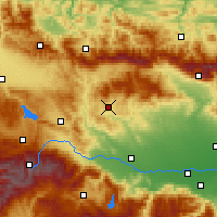 Nearby Forecast Locations - Panagyurishte - Kaart