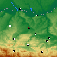 Nearby Forecast Locations - Levski - Kaart