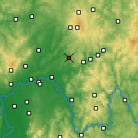 Nearby Forecast Locations - Büdingen - Kaart