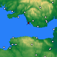 Nearby Forecast Locations - Porthcawl - Kaart