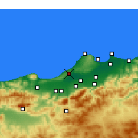 Nearby Forecast Locations - Koléa - Kaart