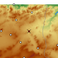 Nearby Forecast Locations - El Aouinet - Kaart