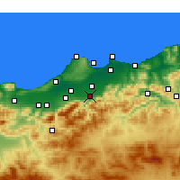Nearby Forecast Locations - Bougara - Kaart