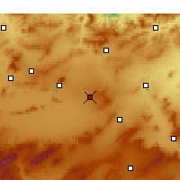 Nearby Forecast Locations - Aïn Beïda - Kaart