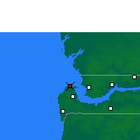 Nearby Forecast Locations - Bakau - Kaart