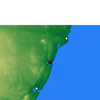 Nearby Forecast Locations - Kilifi - Kaart