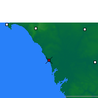 Nearby Forecast Locations - Joal-Fadiouth - Kaart