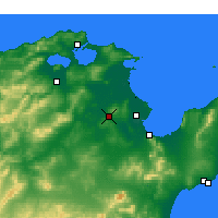 Nearby Forecast Locations - Oued Ellil - Kaart