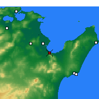 Nearby Forecast Locations - Hammam-Lif - Kaart