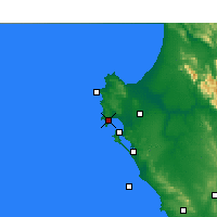 Nearby Forecast Locations - Saldanha - Kaart