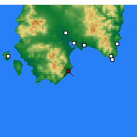 Nearby Forecast Locations - Pula - Kaart
