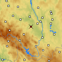 Nearby Forecast Locations - Vodňany - Kaart