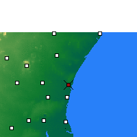 Nearby Forecast Locations - Puducherry - Kaart