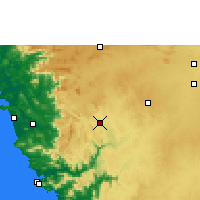 Nearby Forecast Locations - Dandeli - Kaart