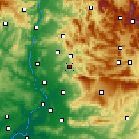 Nearby Forecast Locations - Puyméras - Kaart