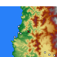 Nearby Forecast Locations - Quillota - Kaart