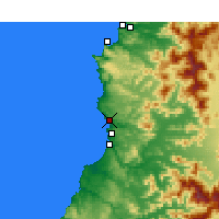Nearby Forecast Locations - Valparaíso - Kaart
