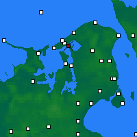Nearby Forecast Locations - Frederiksværk - Kaart
