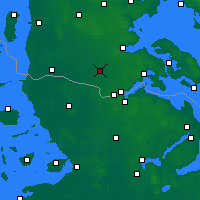 Nearby Forecast Locations - Tinglev - Kaart