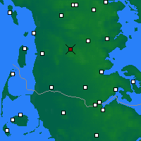 Nearby Forecast Locations - Toftlund - Kaart