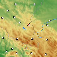 Nearby Forecast Locations - Ustrzyki Dolne - Kaart
