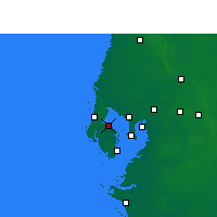 Nearby Forecast Locations - St Petersb.IAP - Kaart