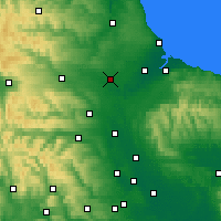 Nearby Forecast Locations - Darlington - Kaart