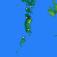 Nearby Forecast Locations - Hebrides S - Kaart