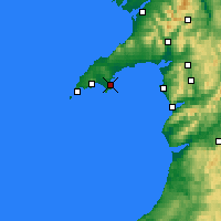 Nearby Forecast Locations - Abersoch - Kaart