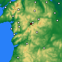 Nearby Forecast Locations - Llyn Tegid - Kaart